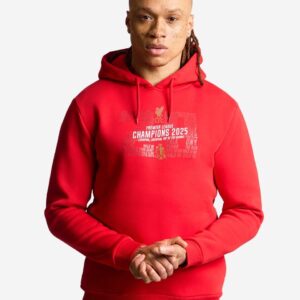 Liverpool Football Club x Premier League Champions 2025 Hoodie Gift Ideas For Football Players - Red, 2XL