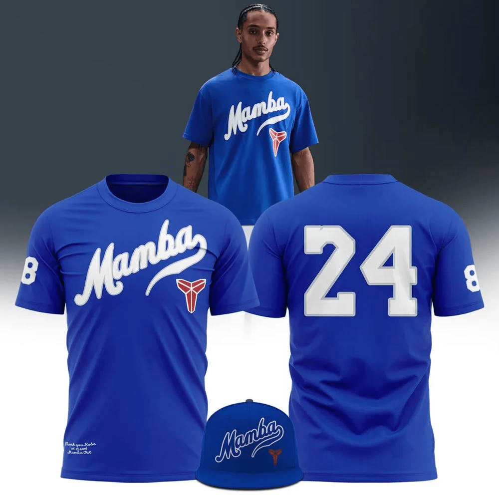 Los Angeles Dodgers Honors Kobe Mamba T-Shirt Meaningful Father's Day Gifts For Baseball Fans