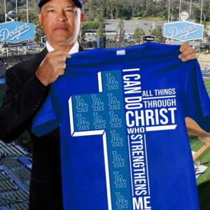 Los Angeles Dodgers I Can Do Christ All Things T-Shirt Gifts For Basketball Fan