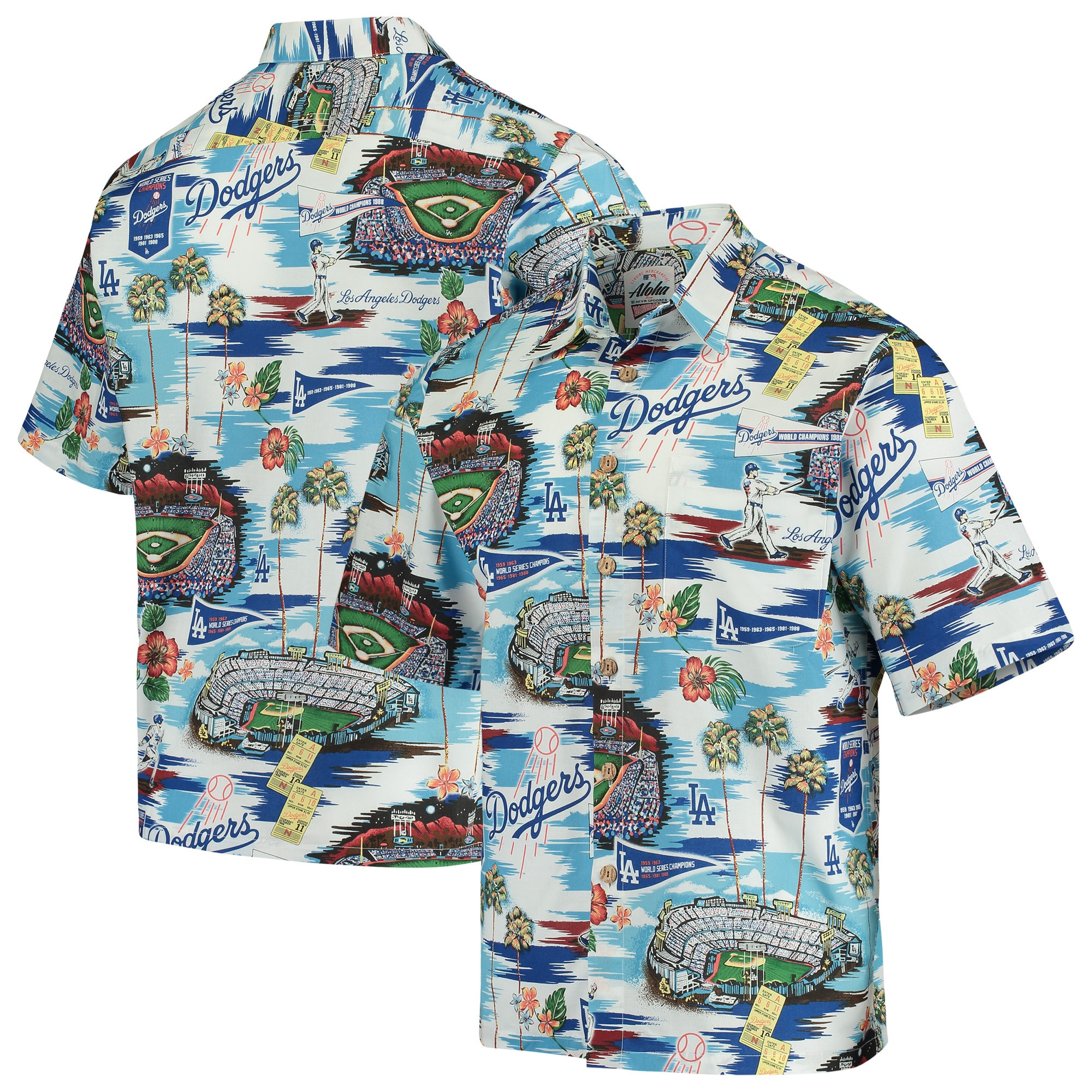 Los Angeles Dodgers Reyn Spooner Scenic MLB Hawaiian Shirt Merch Gift