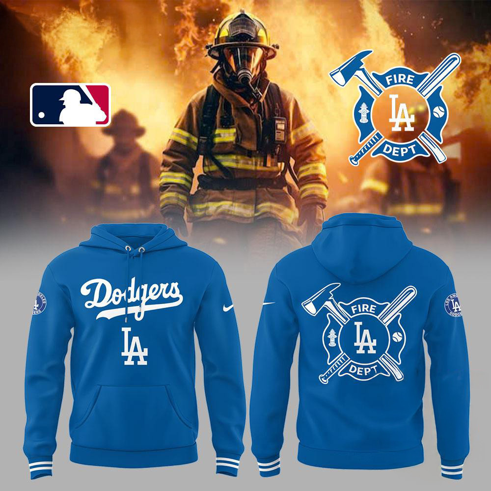 Los Angeles Dodgers x Firefighter Appreciation Night Hoodie Best Gifts For Basketball Lovers