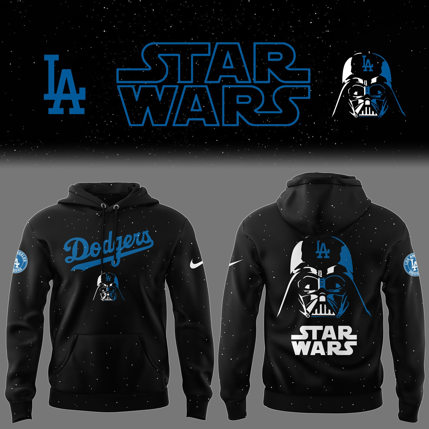 Los Angeles Dodgers X Star Wars Hoodie Baseball Dodgers Fans Father's Day Gifts 2025