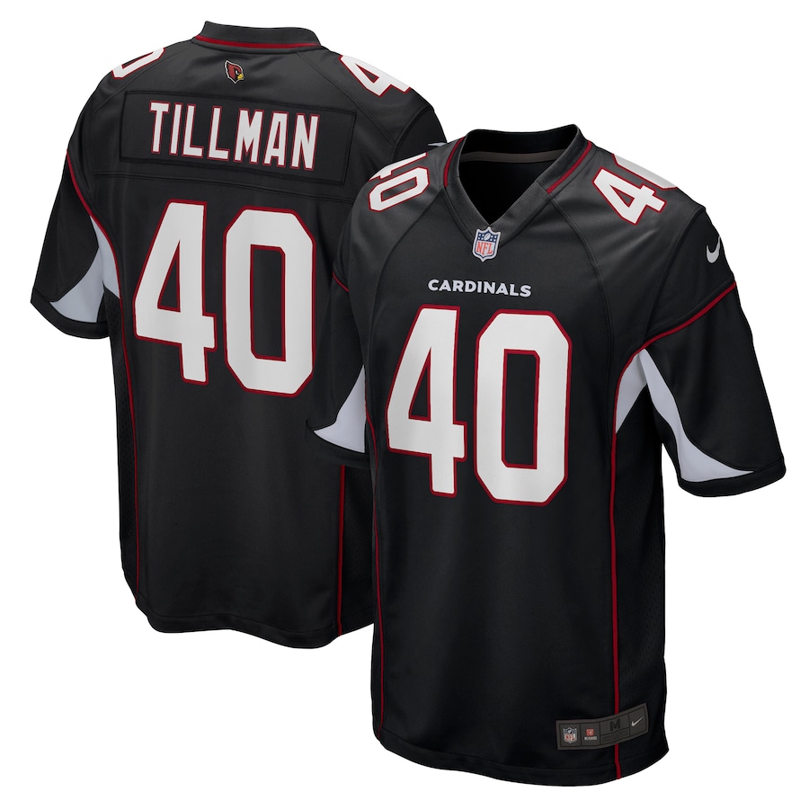  Mens Arizona Cardinals Pat Tillman Black Retired Player Alternate Game Jersey - JS397
