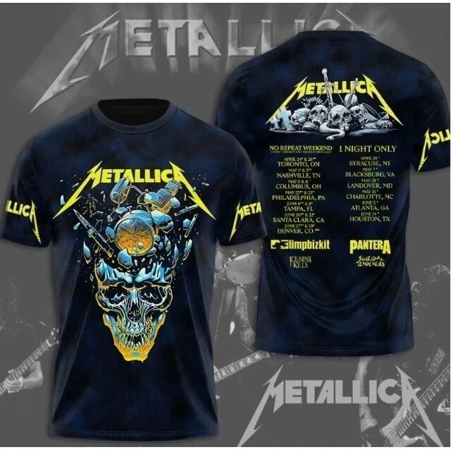 Metallica M72 World Tour 2025 Edition Unisex T-Shirt Presents For Music Lovers - Black, 5XL