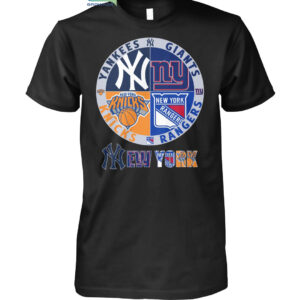 New york Yankees Giants Rangers And Knicks T Shirt