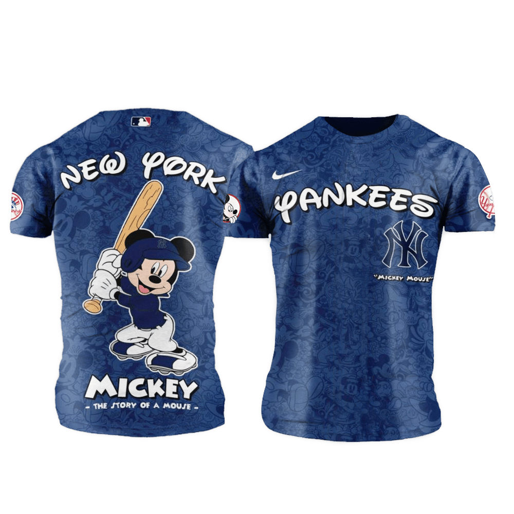 New York Yankees MLB x Mickey Night Game Shirt New York Yankees Merch Unique Father'sDay Gifts