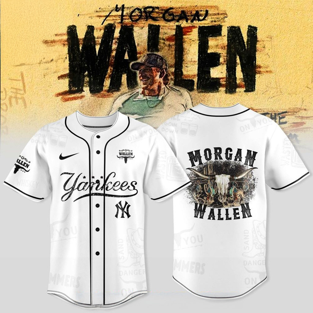 New York Yankees X Wallen Morgan Tour Merch 2025 Jersey Yankees Merch Gifts For Him