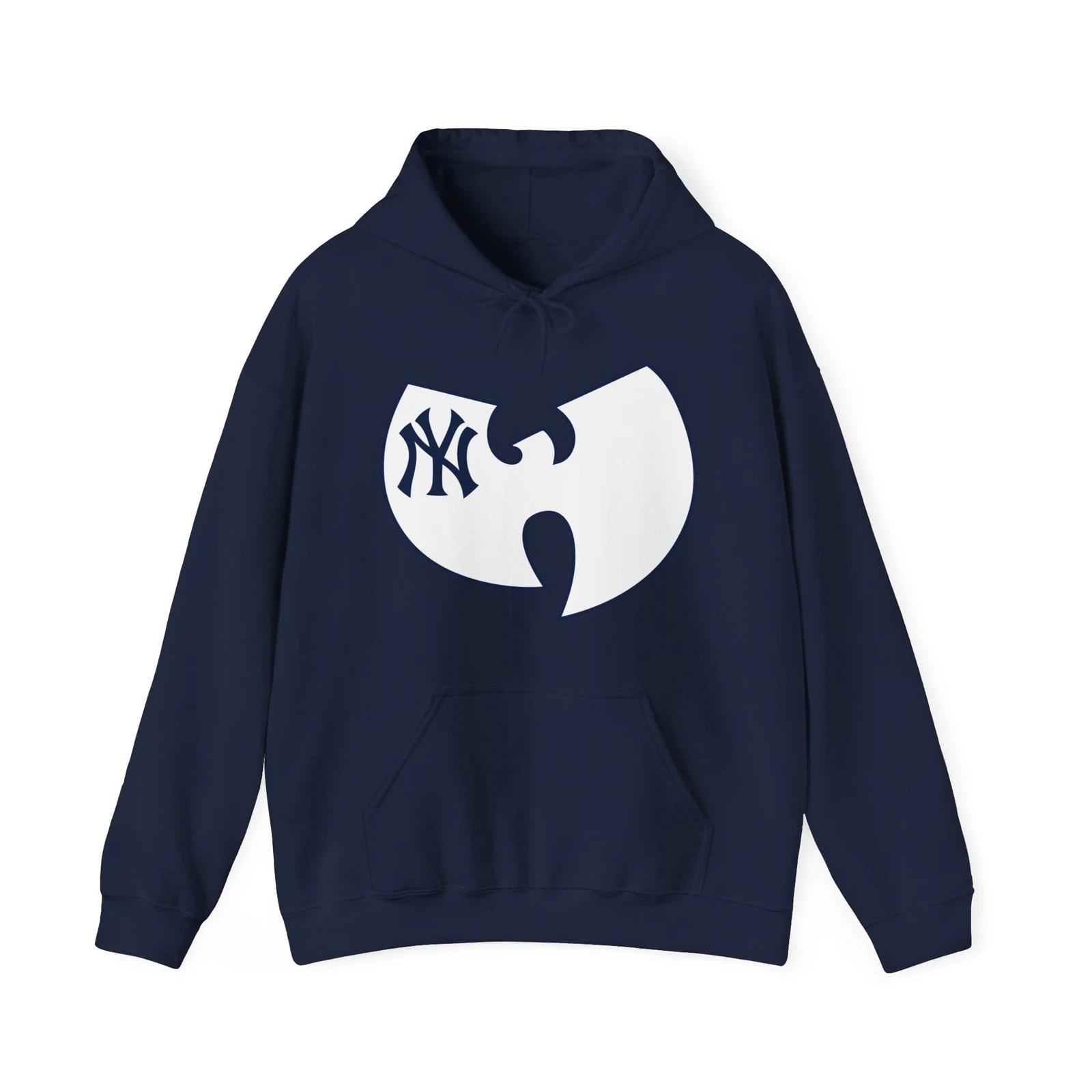 New York Yankees Yankees Wu Tang Clan Hoodie Yankees Merch Baseball Team Gift Ideas - Navy, 2XL