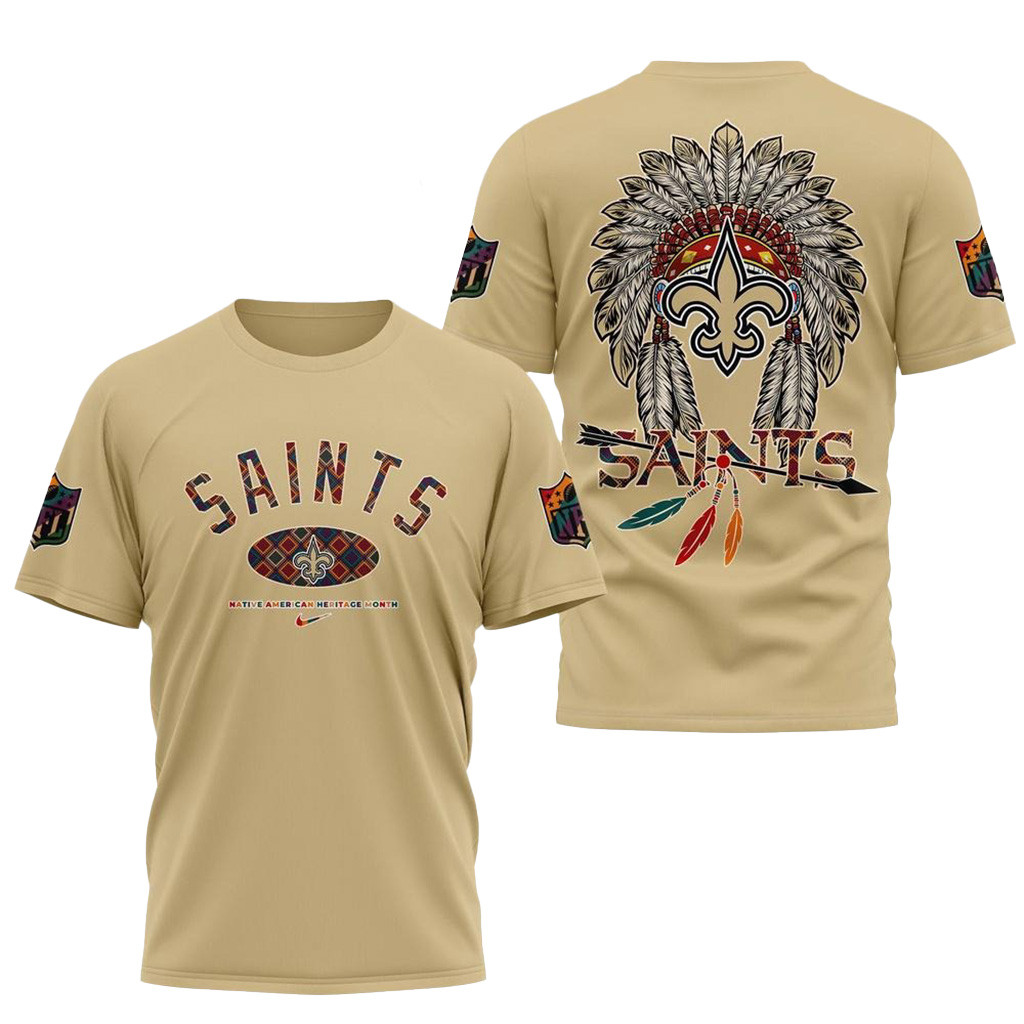 NFL New Orleans Saints Football Native American Heritage Month Shirt New Orleans Saints Merch