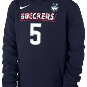 Nike UConn Huskies Navy Buckets Pullover Hoodie Gift For Basketball Fans
