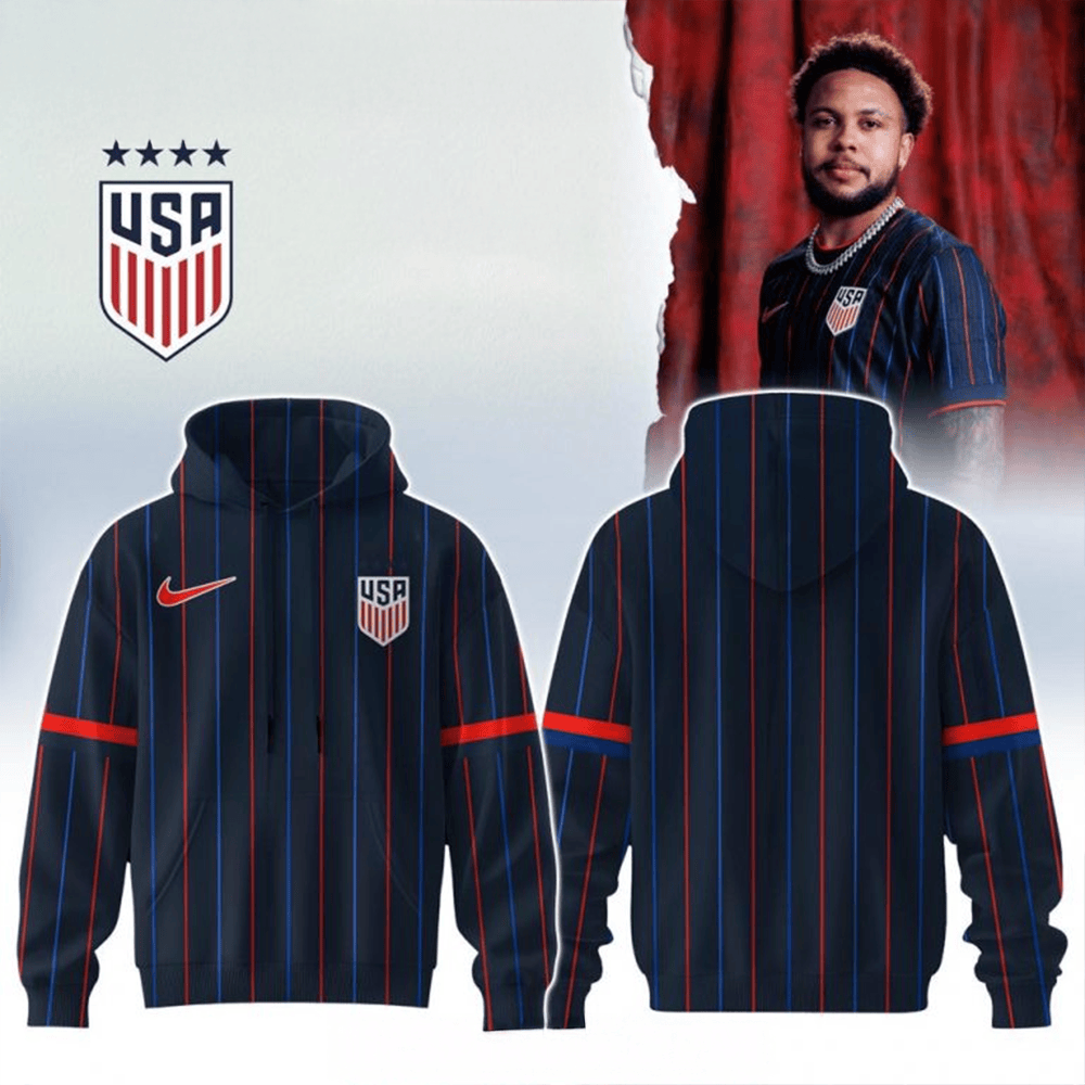 Nike USMNT 2025 Heartbeat Away Stadium Special Hoodie Great Father's Day Gifts