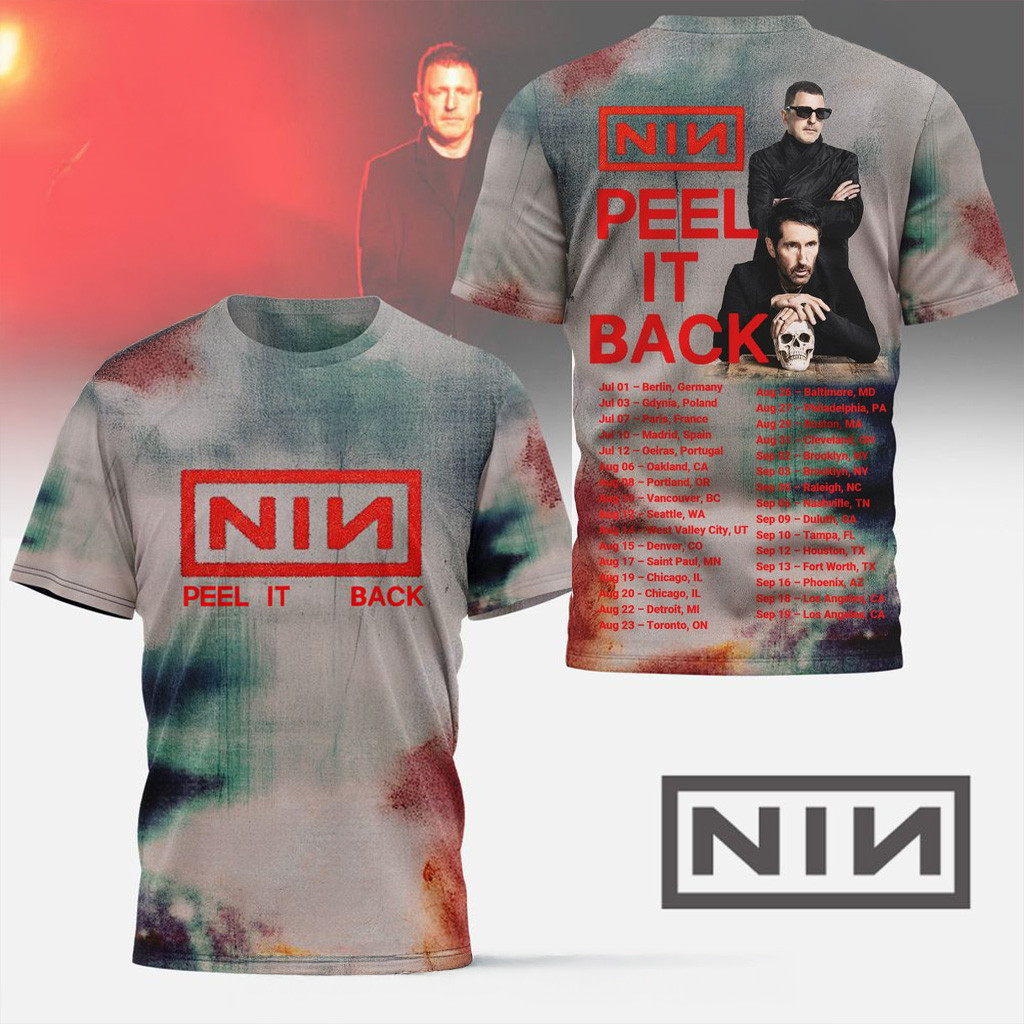 Nine Inch Nails Peel It Back World Tour 2025 Shirt Nails Merch Gifts For Fans