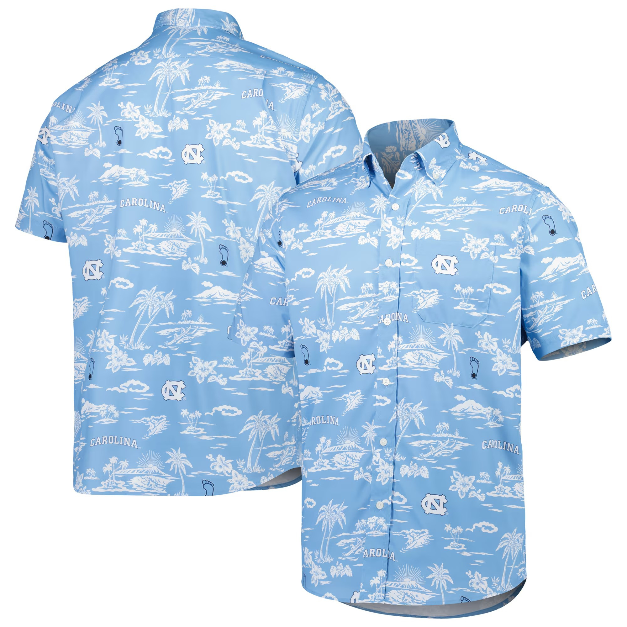 North Carolina Tar Heels Hawaiian Shirt NCAA Aloha Shirt Last Minute Father's Day Gifts