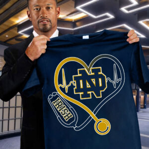 Notre Dame Irish Nurses Night T-Shirt Honor National Nurses Day Football Fan Lovers Gifts