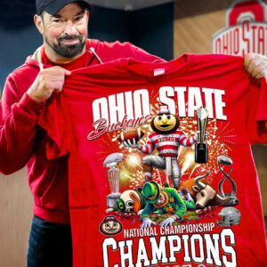 Ohio State Buckeyes National Champions 2025 T-Shirt Gifts For Football Fans