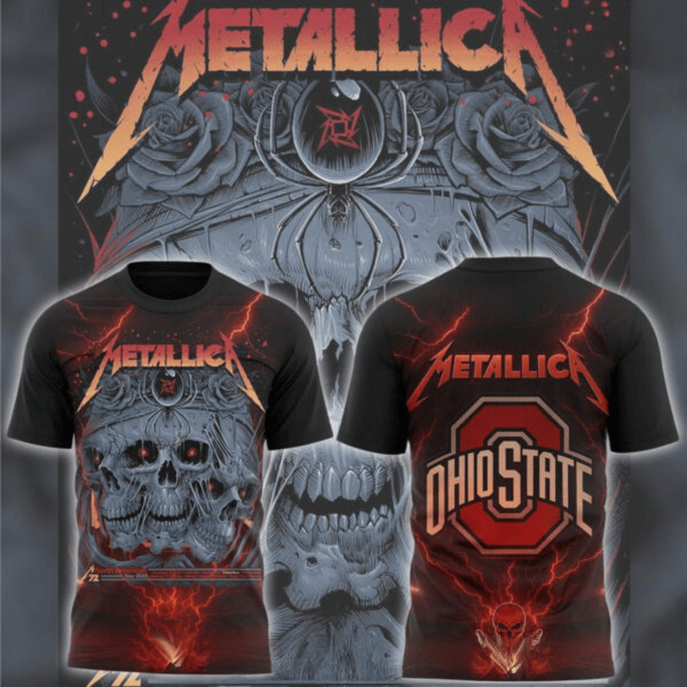 Ohio State Buckeyes x Buck Music Concert Sonic Temple Special T-Shirt Metallica Merch Fans Gift