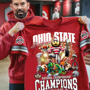 Ohio State National Champions Jersey Shirt 2025 OSU Ohio State Buckeyes Championship Merch