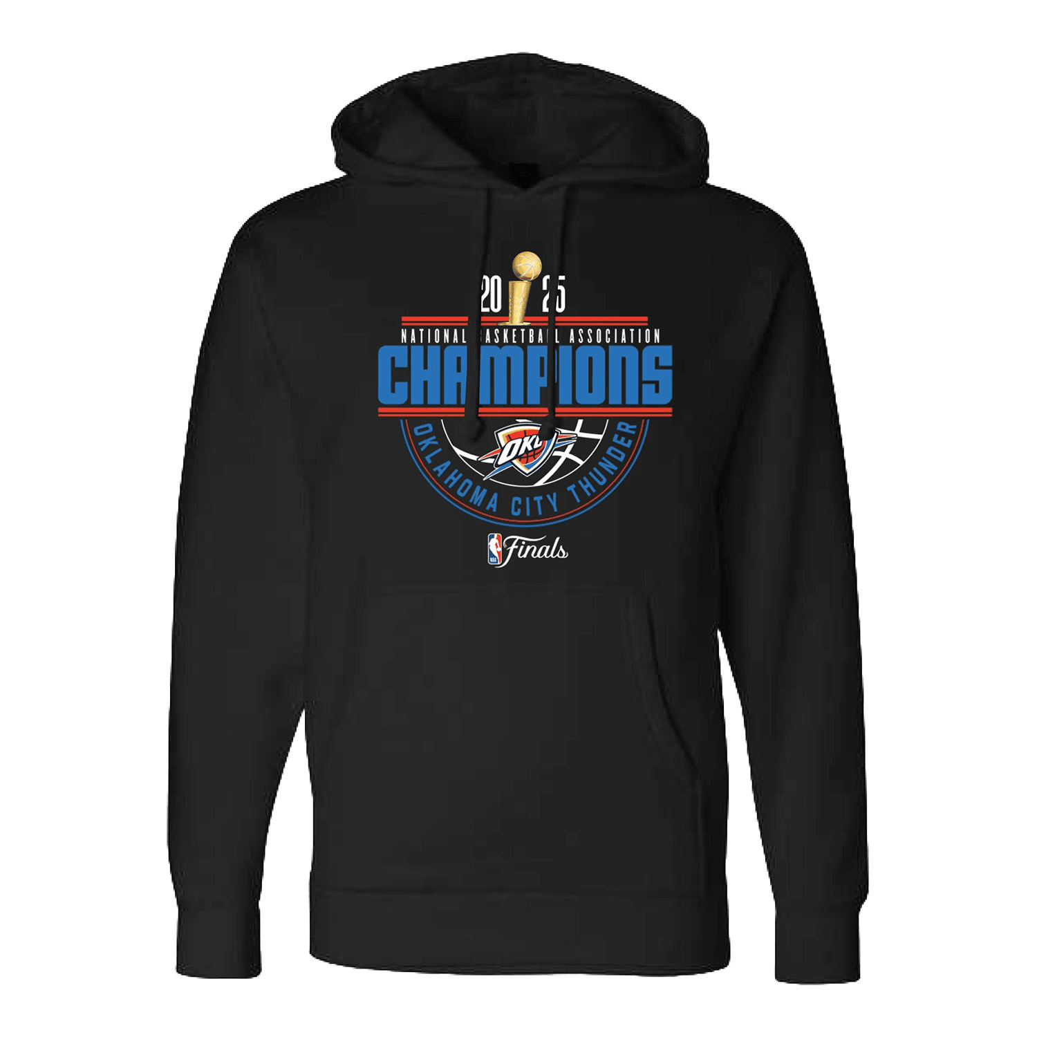 OKC Thunder Championship Hoodie Black 2025 NBA Championship Merch Gifts For Friends
