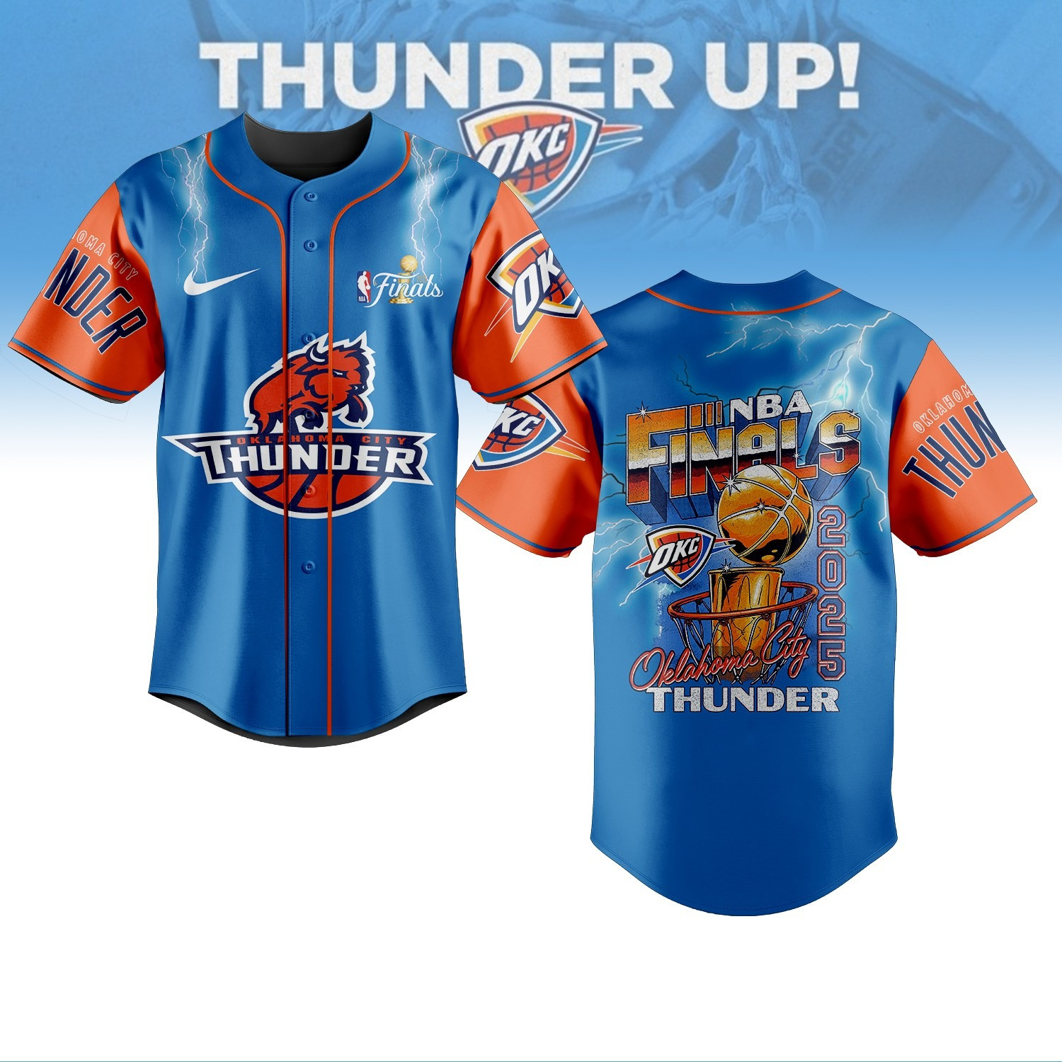 Oklahoma City NBA Baseball Jersey OKC Merch Great Gifts For Basketball Fans