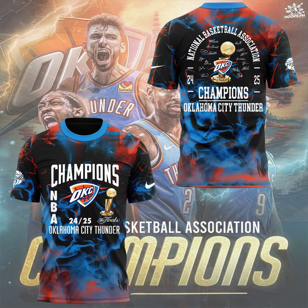 Oklahoma City Thunder NBA 2025 Champions Limited Edition Shirt