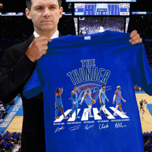 Oklahoma City Thunder Players Legends T-Shirt Signature Basketball Gifts For Fans