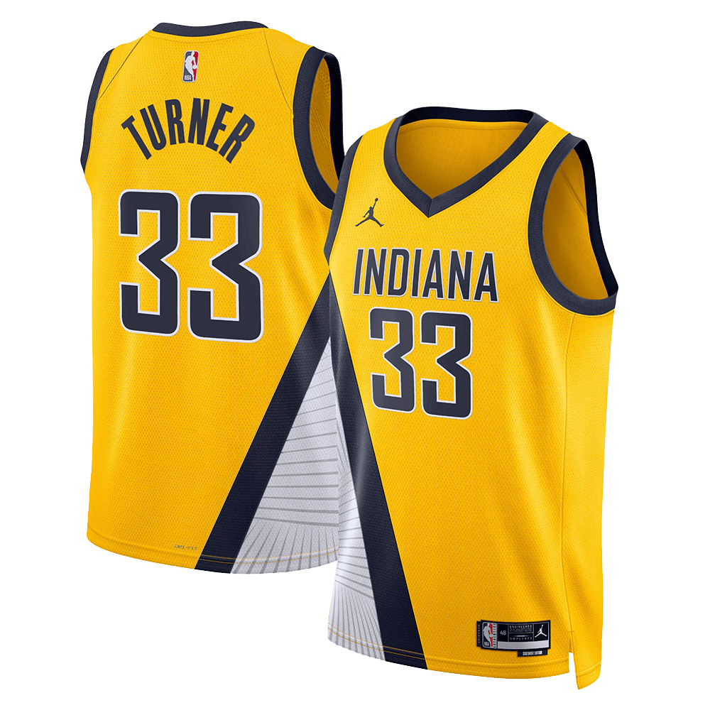 Pacers NBA Finals Merch Indiana Pacers Myles Turner 33 Swingman Jersey Fans Gifts
