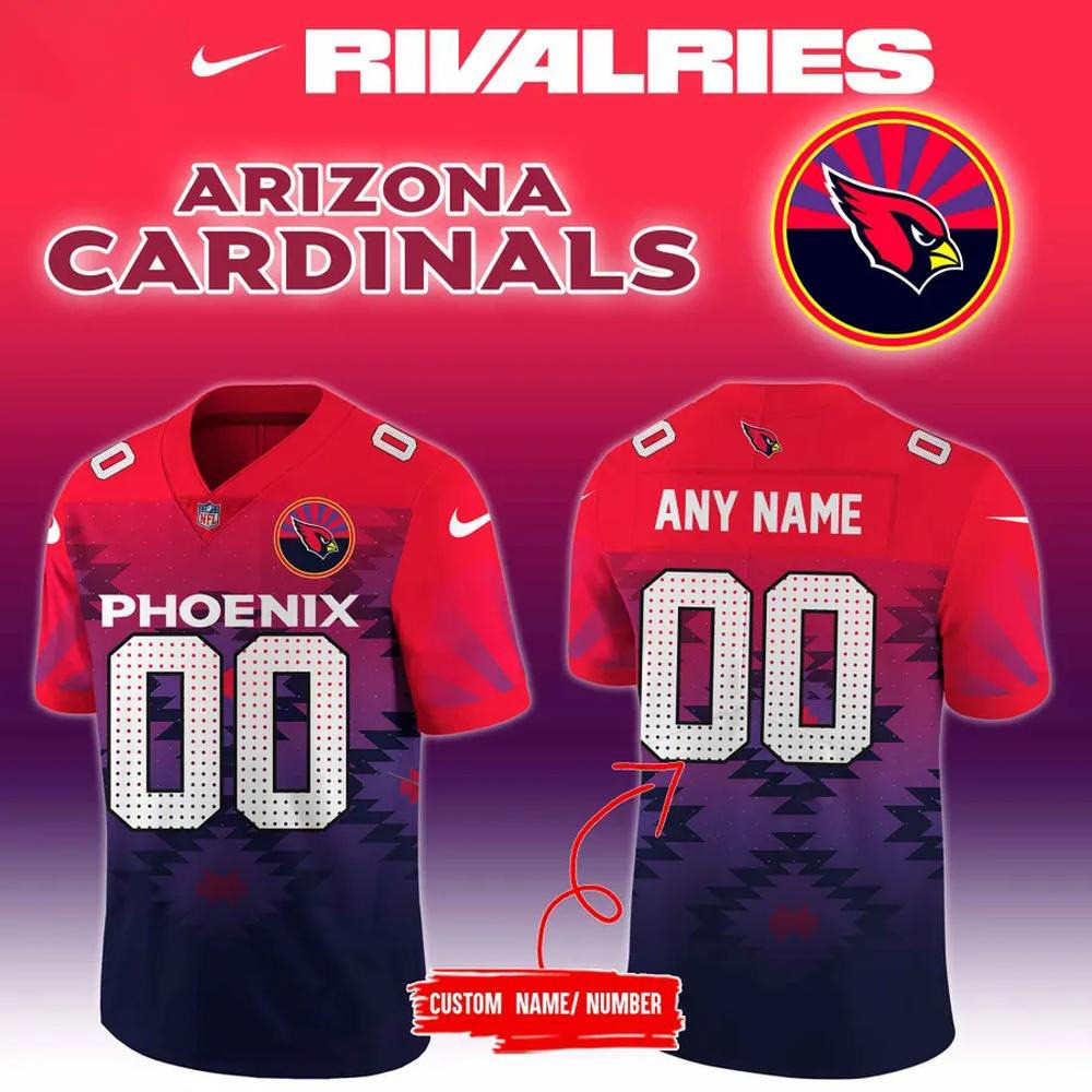 Personalized Arizona Cardinals 2025 Rivalries Football Jersey Arizona Card Merch