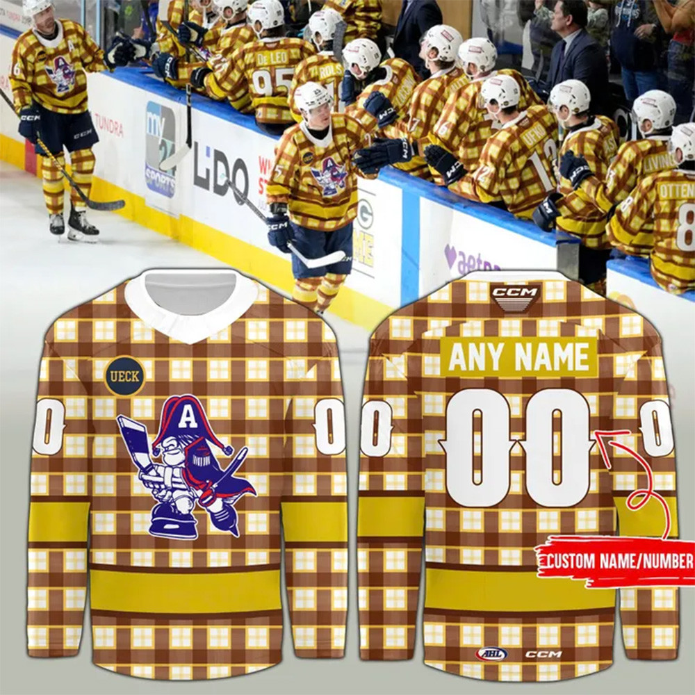 Personalized Bob Uecker Hockey Jersey Unique Gifts For Hockey Fans