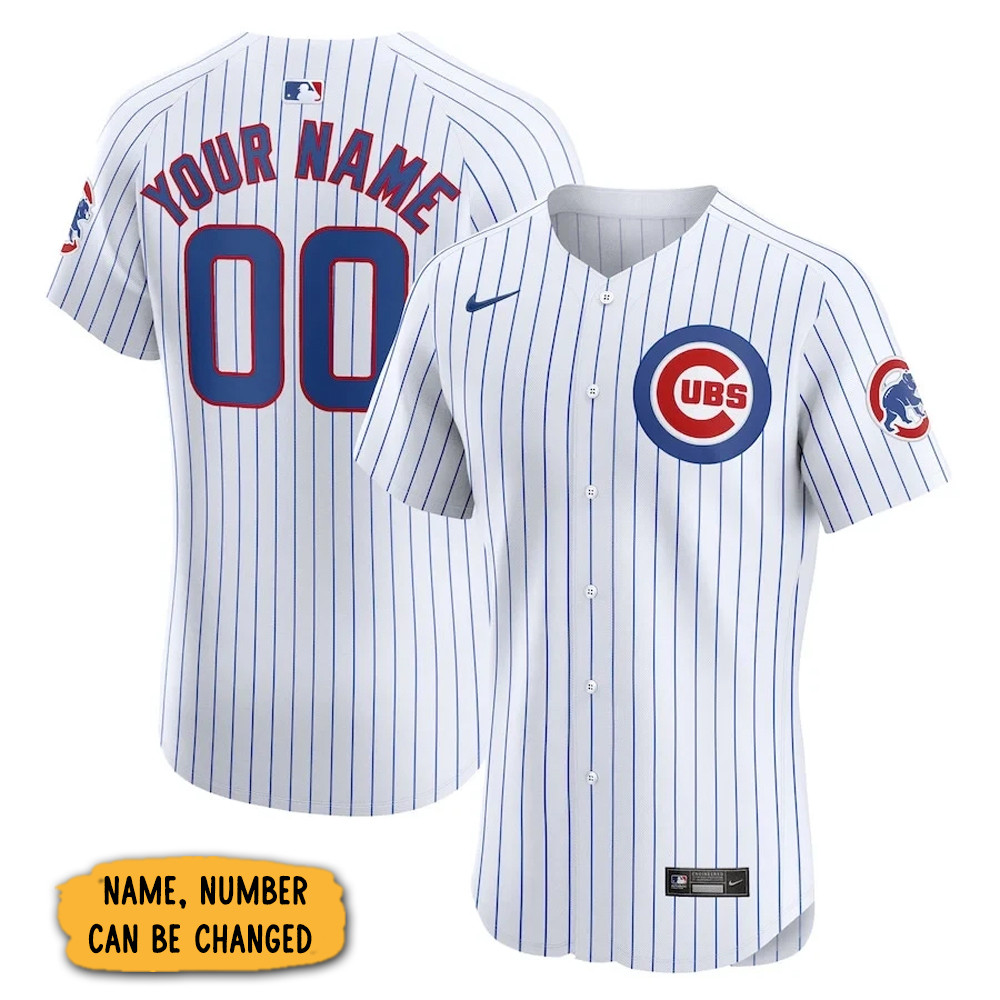 Personalized Chicago Cubs Home Elite Jersey Cool Baseball Gifts