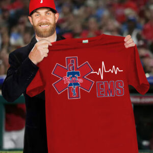Philadelphia Phillies EMS T-Shirt Support Honor Emergency Medical Phillies Fan Merch Gifts