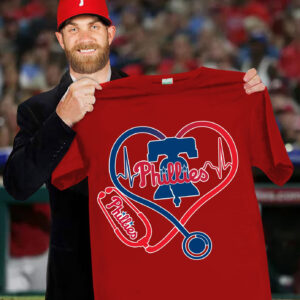 Philadelphia Phillies Nurses Day T-Shirt Honor Nurses Baseball Phillies Gifts For Fans
