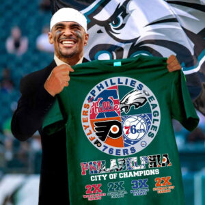 Philadelphia Sports Teams Logo Flyers Eagles Phillies 76ers Union T-Shirt Gifts For Fans