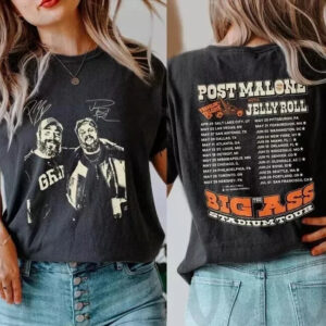 Post Malone Tour Big Ass Stadium Tour Posty 2025 Tour T-Shirt Gift For Music Fans