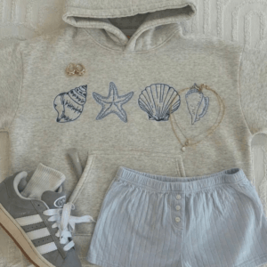 Prisana Bay Hoodie Seashell Hoodie Gifts For Ocean Lovers