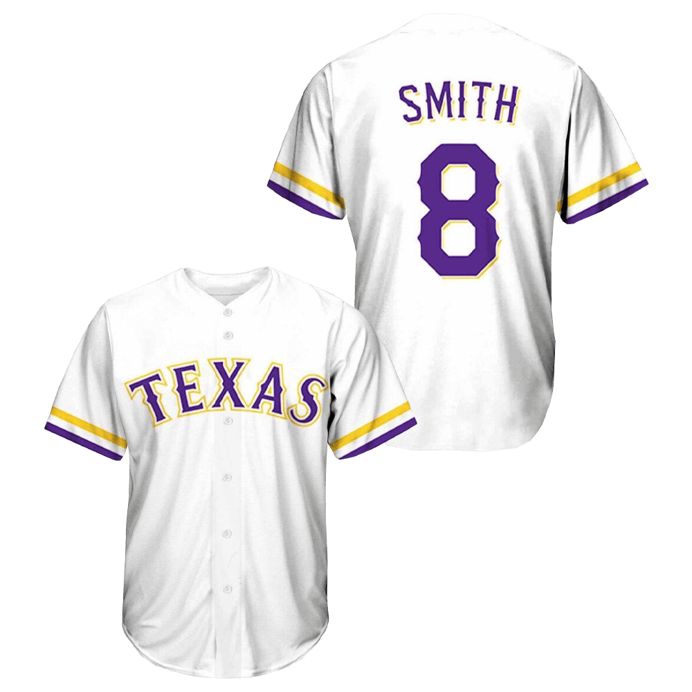 Rangers Smith LSU Night Jersey Texas Rangers Merch Unique Gifts For Baseball Fans