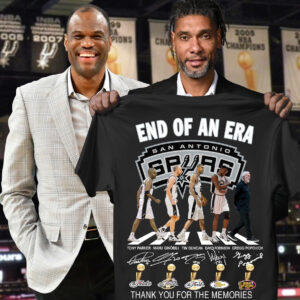 San Antonio Spurs End Of An Era Shirt Thank You For Memories Legendary Coach Gregg Popovich