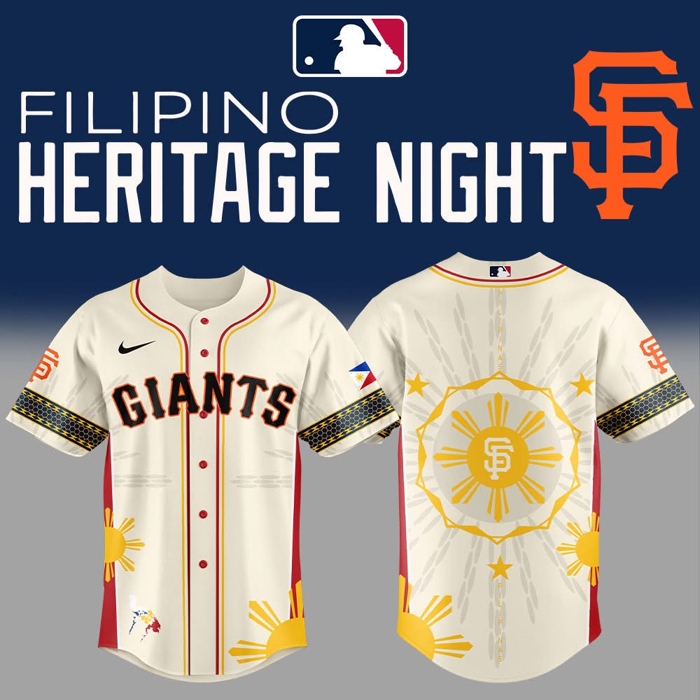 San Francisco Giants Filipino Heritage Night Jersey Baseball Coach Gift Ideas