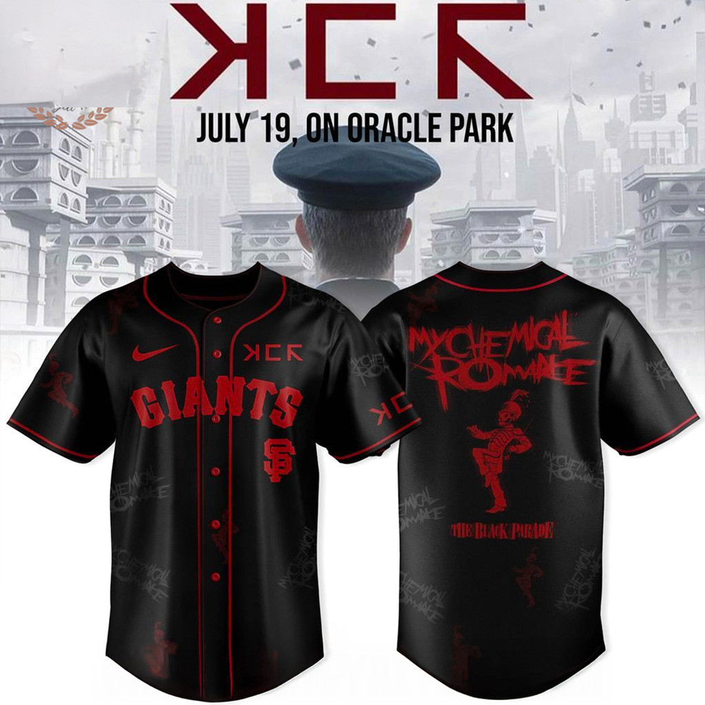 San Francisco Giants X Long Live The Black Parade My Chemical Romance Jersey Giants Merch