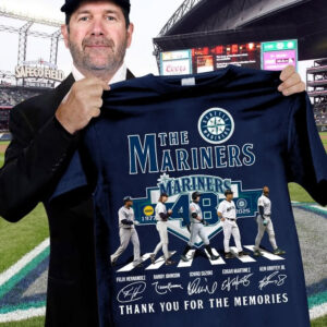 Seattle Mariners 48Th Anniversary 1977-2025 T-Shirt Thank You For The Memories Fan Gifts