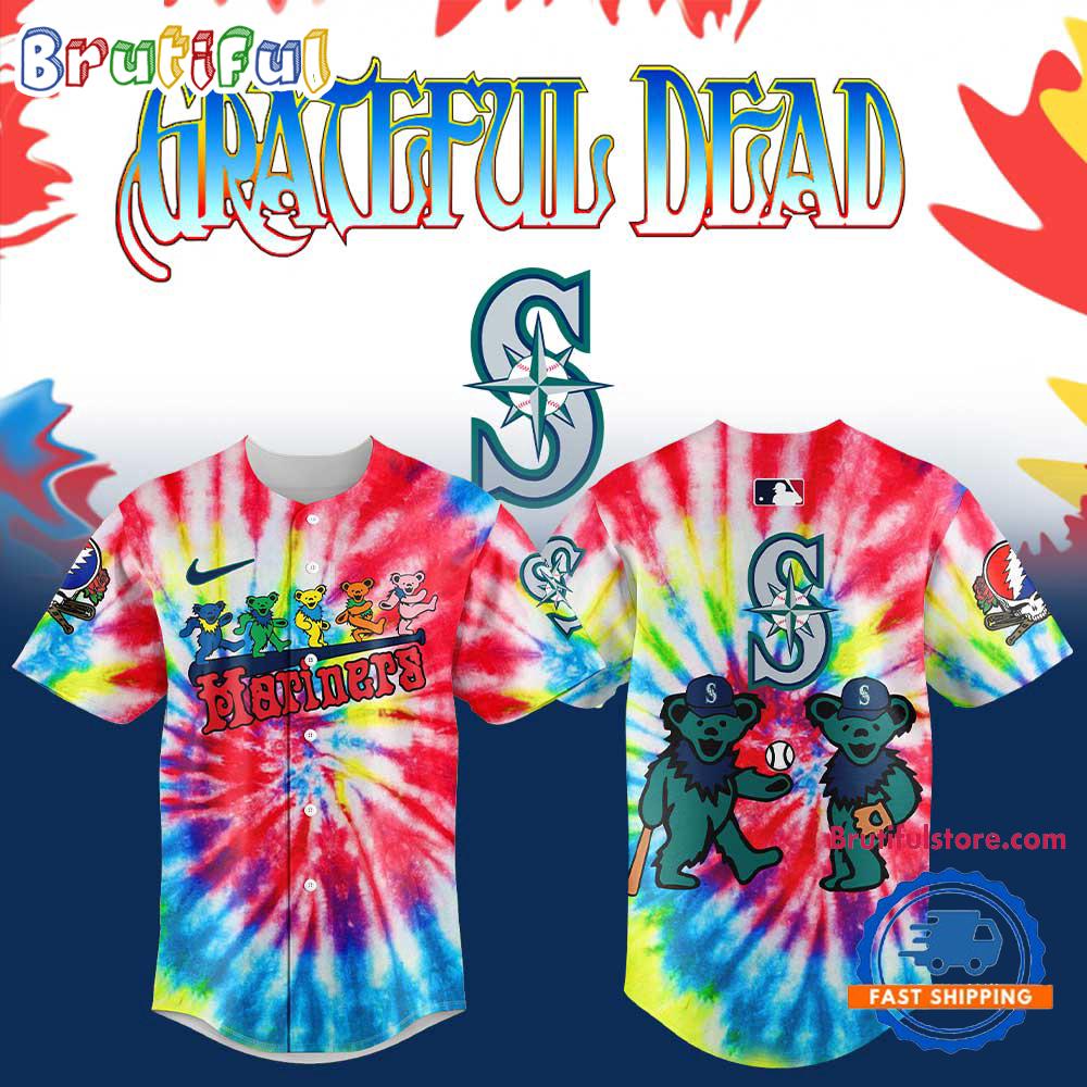 Seattle Mariners x Grateful Dead 2025 New Jersey Shirt