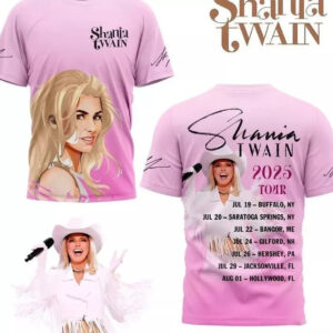 Shania Twain 2025 Tour Shirt For Fan Gifts For Girlfriend