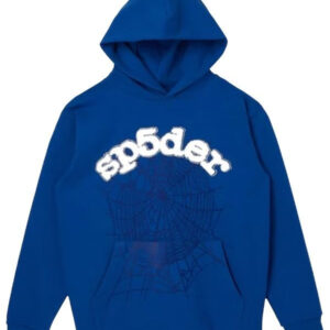 Sp5der Hoodie Blue 555 Spider Clothing Merchandise Spider Web Hoodie Gifts For Bro