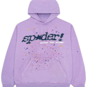 Sp5der Hoodie Purple 555 Spider Web Hoodie Apparel Clothing Gifts For Boyfriend