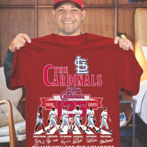 St Louis Cardinals 1900-2025 Shirt 125Th Anniversary Thank You For The Memories Fan Gifts