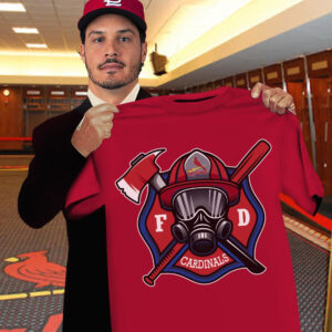 St. Louis Cardinals Firefighter Fire Dept Shirt Honor Firefighter Night Baseball Fan Gifts