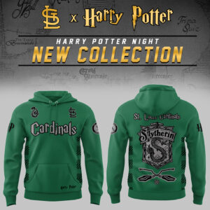 St. Louis Cardinals x Harry Potter Night Slytherin House Hoodie Gift For Baseball Lover - Dark Green, 2XL