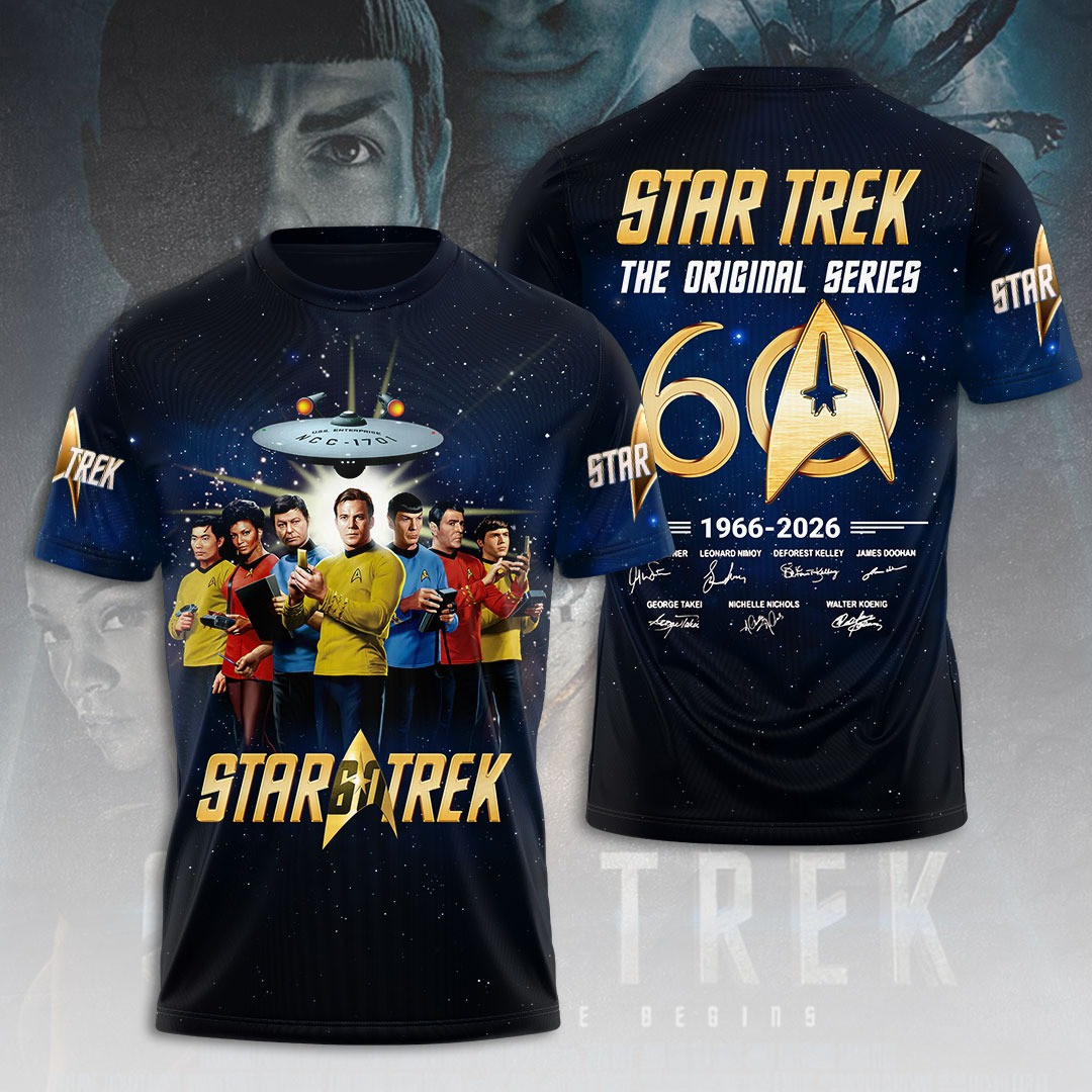Star Trek The Original Series 60th Anniversary 1966 2026 T-Shirt Gift Ideas For Fans