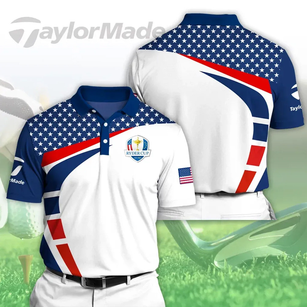 TaylorMade x Ryder Cup 2025 Polo Shirt USA Team Golf Apparel Best Gifts For Golfers