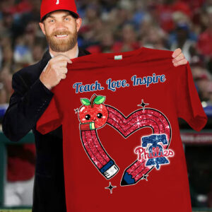Teach Lover Inspired Philadelphia Phillies Teachers Shirt Honor Teacher Phillies Fan Gifts