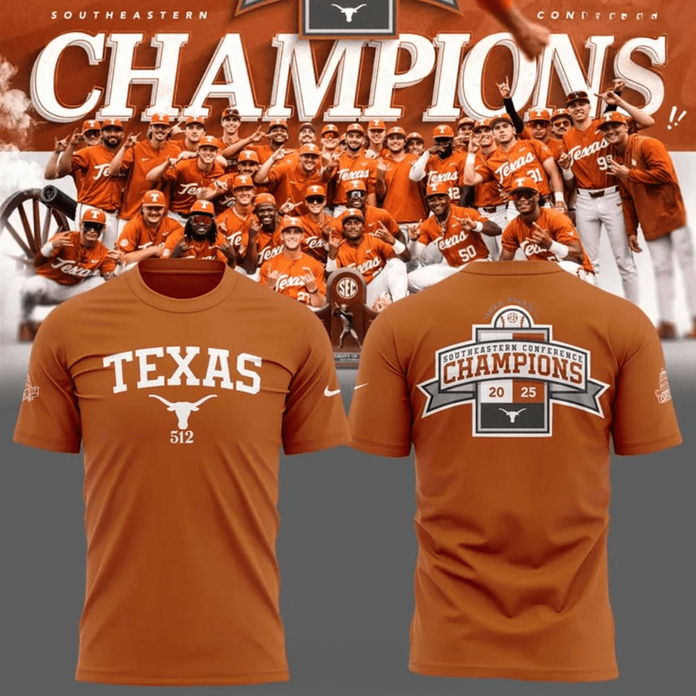 Texas Longhorns SEC Regular Season Title Special Orange Shirt Texas Longhorns Merch Dad Gifts